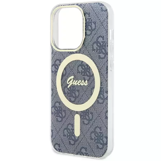Guess IML 4G MagSafe case for iPhone 15 Pro - blue 12