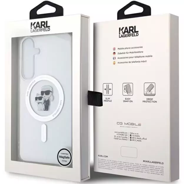 Karl Lagerfeld IML Karl&amp Choupette MagSafe case for Samsung Galaxy S24 - transparent 14