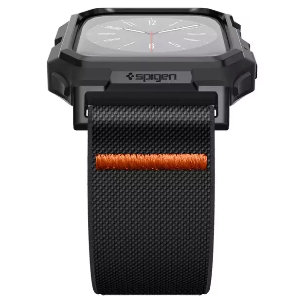 Spigen Lite Fit Pro Case with Strap for Apple Watch 4 / 5 / 6 / 7 / 8 / 9 / SE (44 / 45 mm) - Matte Black 1