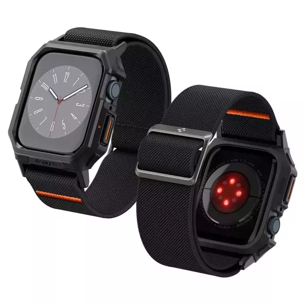 Spigen Lite Fit Pro Case with Strap for Apple Watch 4 / 5 / 6 / 7 / 8 / 9 / SE (44 / 45 mm) - Matte Black 13