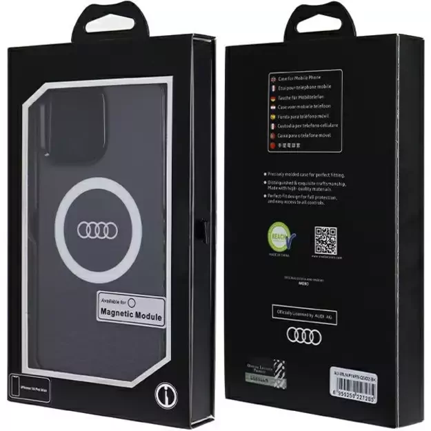Audi IML Big Logo MagSafe case for iPhone 14 Pro Max - black 6