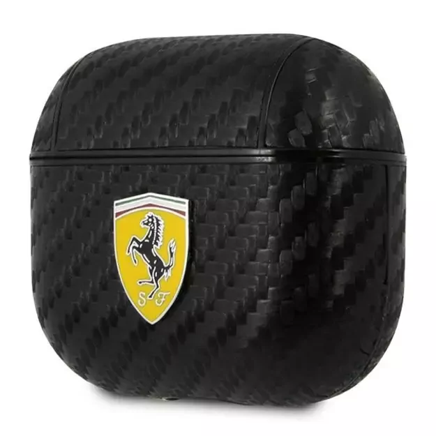 Ferrari FESA3CABK AirPods 3 cover black/black On Track PU Carbon 4
