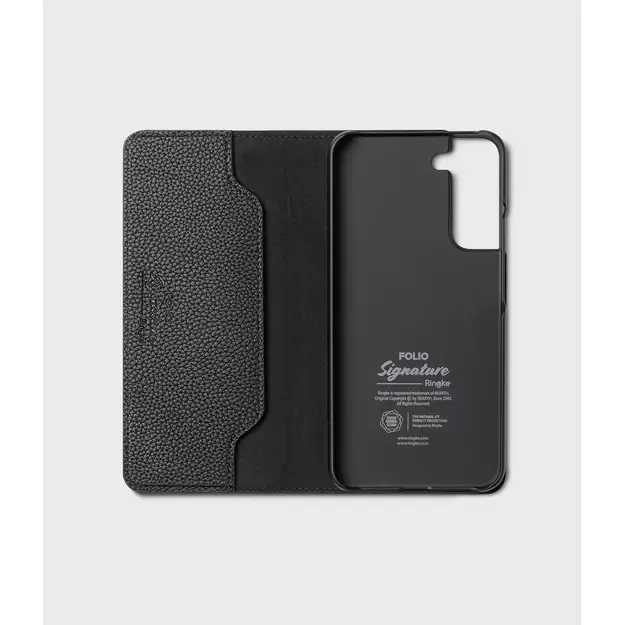 Ringke Folio Signature Flip Leather Case for Samsung Galaxy S22 + (S22 Plus) Black (FSS118R262) 26