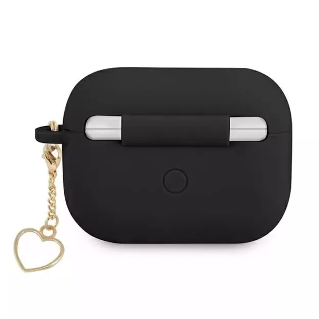 Guess GUAPLSCHSK AirPods Pro cover black/black Silicone Charm Heart Collection 3