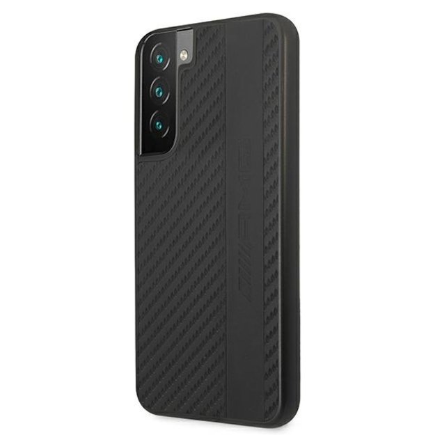 AMG AMHCS22MBLSCA S22+ S906 czarny/black hardcase Carbon Stripe&Embossed 1