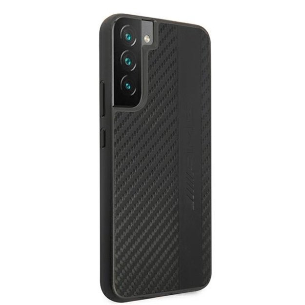 AMG AMHCS22MBLSCA S22+ S906 czarny/black hardcase Carbon Stripe&Embossed 3