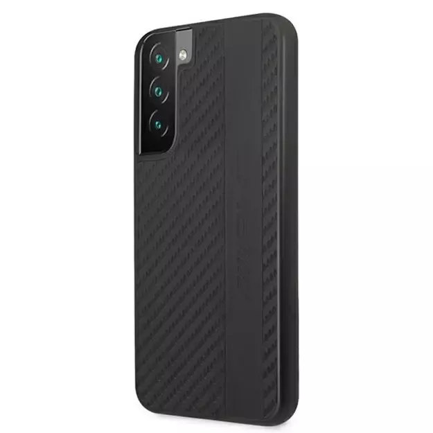 AMG AMHCS22MBLSCA S22+ S906 czarny/black hardcase Carbon Stripe&Embossed 8
