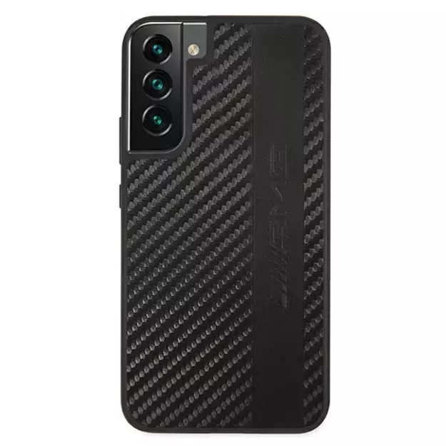 AMG AMHCS22MBLSCA S22+ S906 czarny/black hardcase Carbon Stripe&Embossed 9