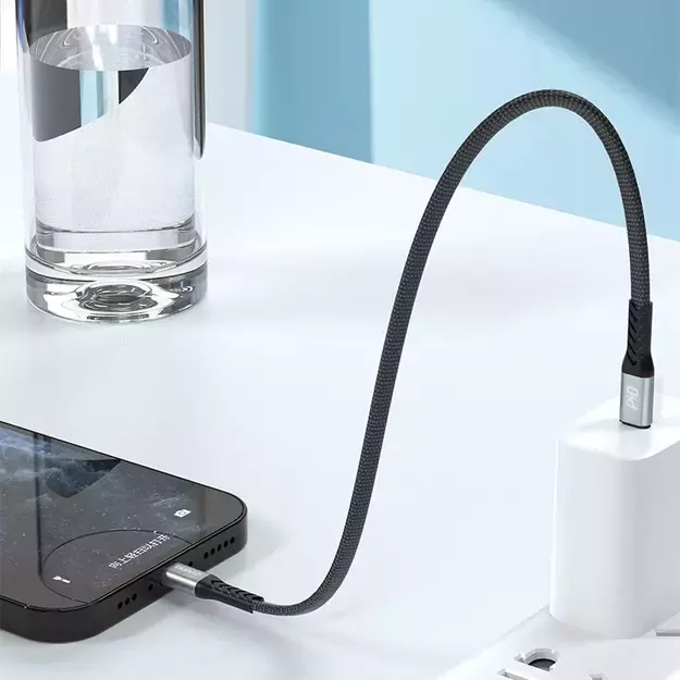 Dudao L10P Lightning - USB-C PD 20W cable 0.23m - black 12