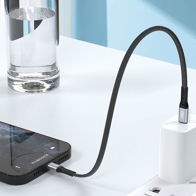 Dudao L10P Lightning - USB-C PD 20W cable 0.23m - black 5