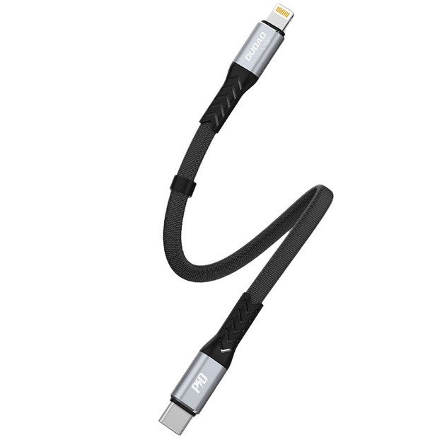 Dudao L10P Lightning - USB-C PD 20W cable 0.23m - black 1
