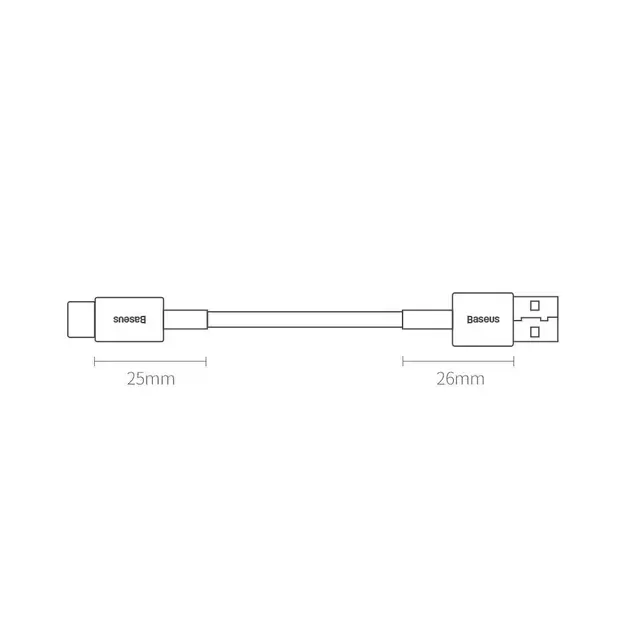 Baseus Superior USB - USB Typ C fast charging data cable 66 W (11 V / 6 A) Huawei SuperCharge SCP 1 m black (CATYS-01) 14