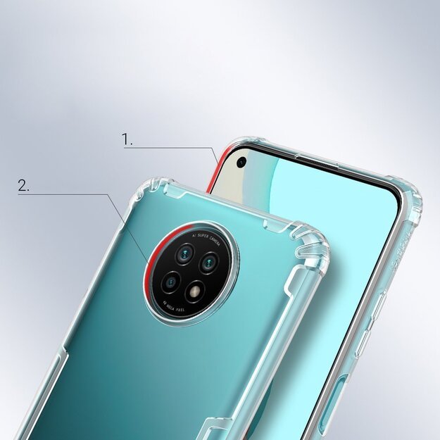 Nillkin Nature Gel Case Cover Ultra Slim Xiaomi Redmi Note 9T 5G Transparent 8