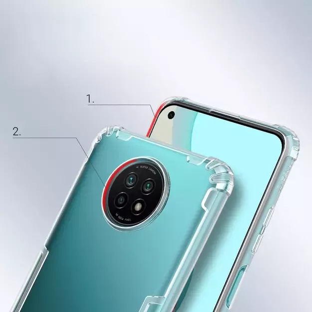 Nillkin Nature Gel Case Cover Ultra Slim Xiaomi Redmi Note 9T 5G Transparent 26