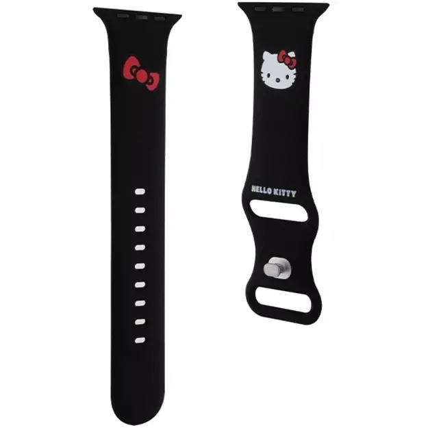 Hello Kitty Silicone Kitty Head Strap for Apple Watch 42/44/45/49mm - Black 2
