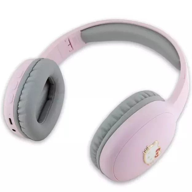 Hello Kitty Metal Logo Bluetooth on-ear headphones - pink 1