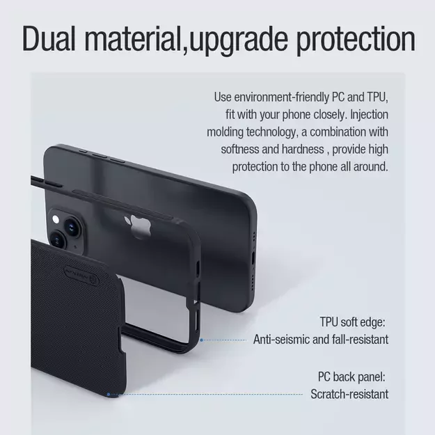 Nillkin Super Frosted Shield Pro Magnetic Case for iPhone 15 - black 28