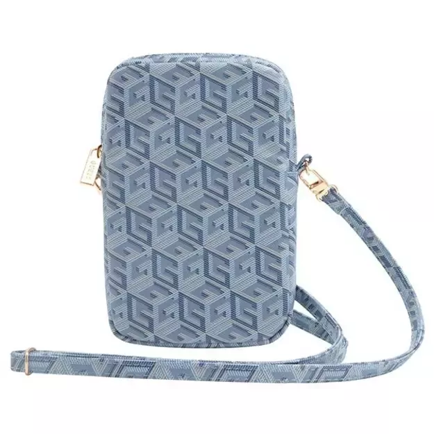 Guess Zip GCube Bottom Stripe phone bag - blue 2