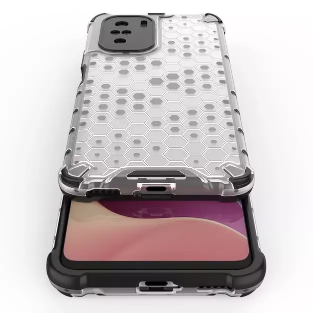 Honeycomb Case armor cover with TPU Bumper for Xiaomi Redmi K40 Pro+ / K40 Pro / K40 / Poco F3 black 10