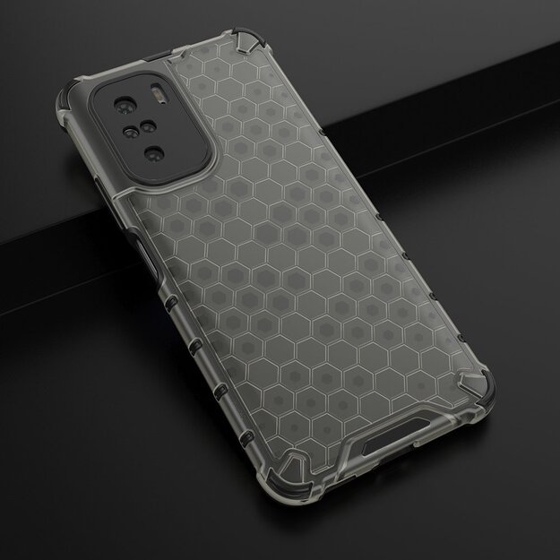 Honeycomb Case armor cover with TPU Bumper for Xiaomi Redmi K40 Pro+ / K40 Pro / K40 / Poco F3 black 15