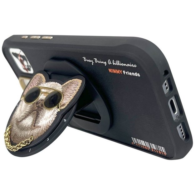 Nimmy Glasses Cool Dog MagSafe Case for iPhone 16 Pro - Black 4