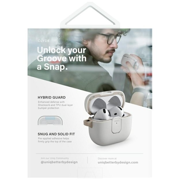 Uniq Clyde Lock Case for AirPods 4 - Black 5