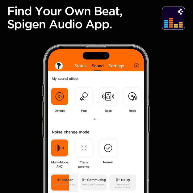 Spigen SA2402 ANC Pro Wireless Headphones - Black 6