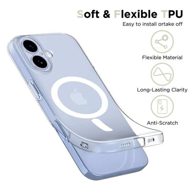 Tech-Protect FlexAir MagSafe Case for iPhone 17 - Clear 2