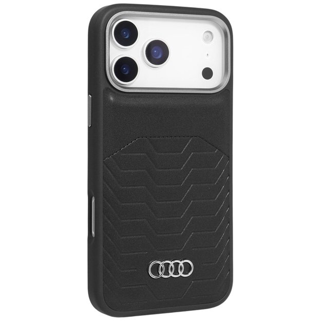 Audi GT Synthetic Leather MagSafe case for iPhone 17 Pro - black 1