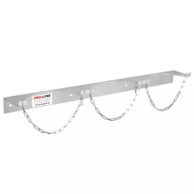 Wall holder for 3 gas cylinders, max. diameter 250 mm PRO-LINE cylinders