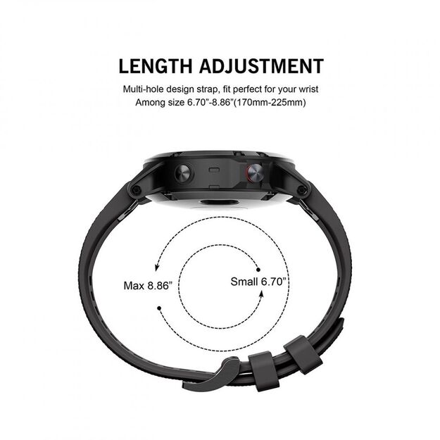 Tech-Protect Smooth case for Garmin Fenix 5 / 6 / 6 Pro / 7 - black 4