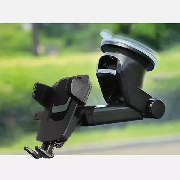 Telescopic Car Mount Phone Holder Dashboard or Windshield for black 5