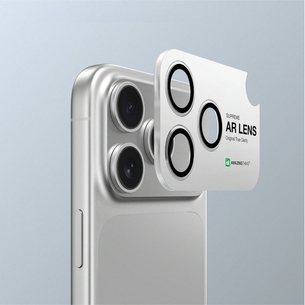 AmazingThing Sapphire Camera Glass for iPhone 17 Pro / Pro Max - with Black Frame 5