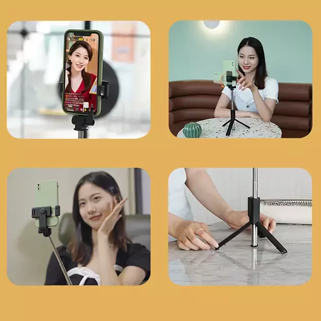 Selfie stick WRY1S telescopic tripod 0.7m for phone - black 19
