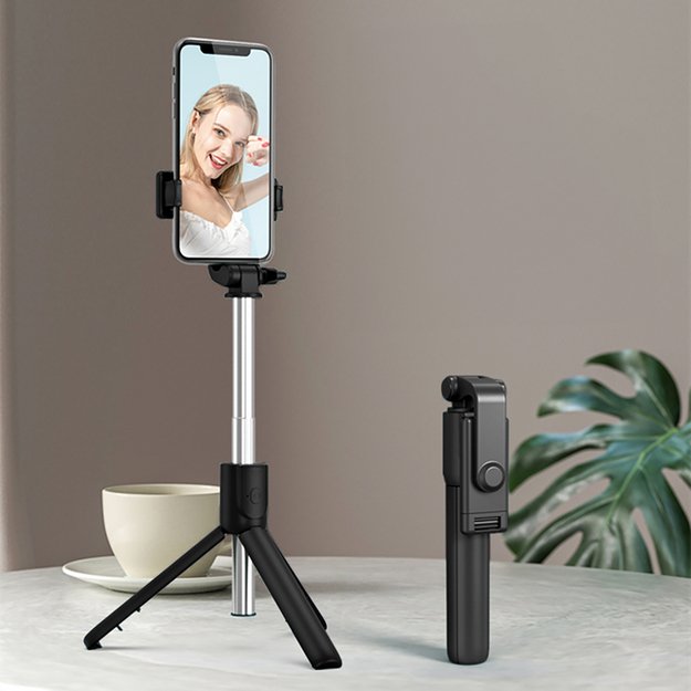 Selfie stick WRY1S telescopic tripod 0.7m for phone - black 3