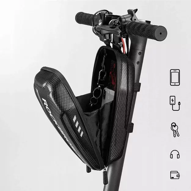 Rockbros B62-1 bicycle bag for handlebar or frame 3 l - black 8