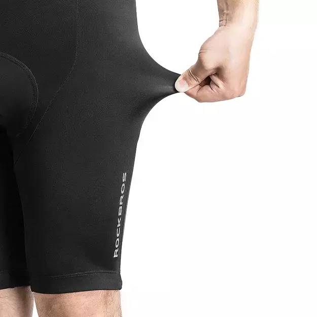 Rockbros RK2002L short bib shorts with L insert - black 3