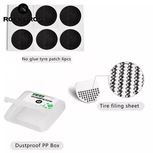 Rockbros GJ2001 repair kit for bicycle inner tubes - translucent 3