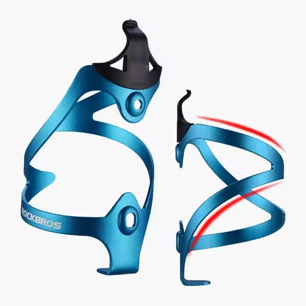 Rockbros 2017-11ABL Aluminum Bike Bottle Holder - Blue 3