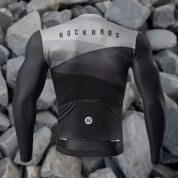 Rockbros cycling jersey 15120009005 long sleeve spring/summer XXL - black 9