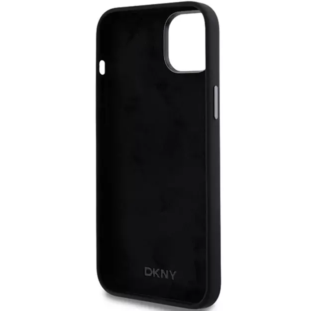 DKNY Liquid Silicone Metal Logo iPhone 15/14/13 Case - Black 6