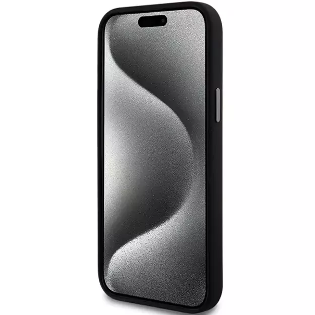 DKNY Liquid Silicone Metal Logo iPhone 15/14/13 Case - Black 4