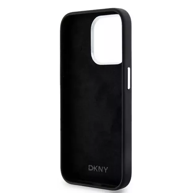 Etui DKNY Liquid Silicone Small Metal Logo MagSafe na iPhone 14 Pro - czarne 6