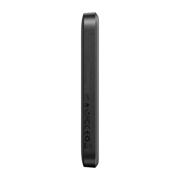 Powerbank Joyroom JR-W020 Mini 5000mAh USB-A USB-C inductive 20W - black + USB-C / USB-C cable 3