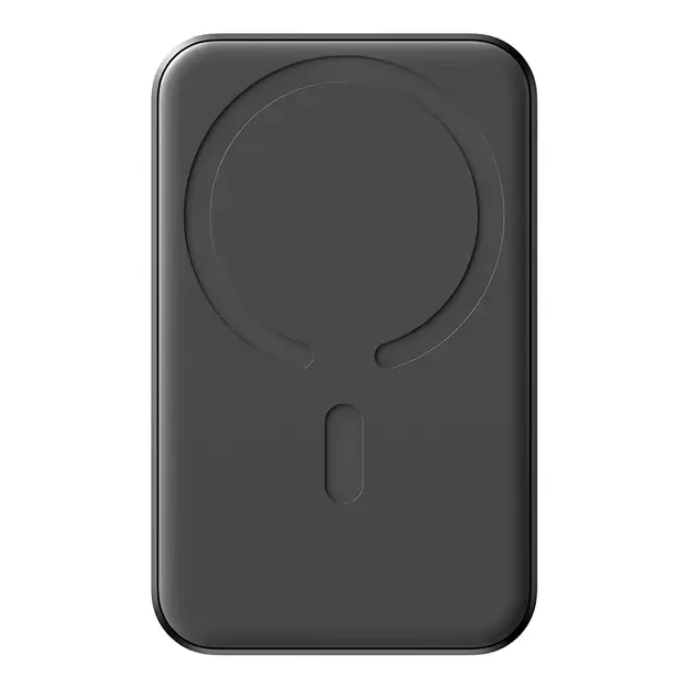 Powerbank Joyroom JR-W020 Mini 5000mAh USB-A USB-C inductive 20W - black + USB-C / USB-C cable 2