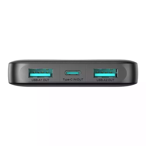 Powerbank Joyroom JR-PBF12 10000mAh 2.4A 2x USB-A 1x USB-C - black 5