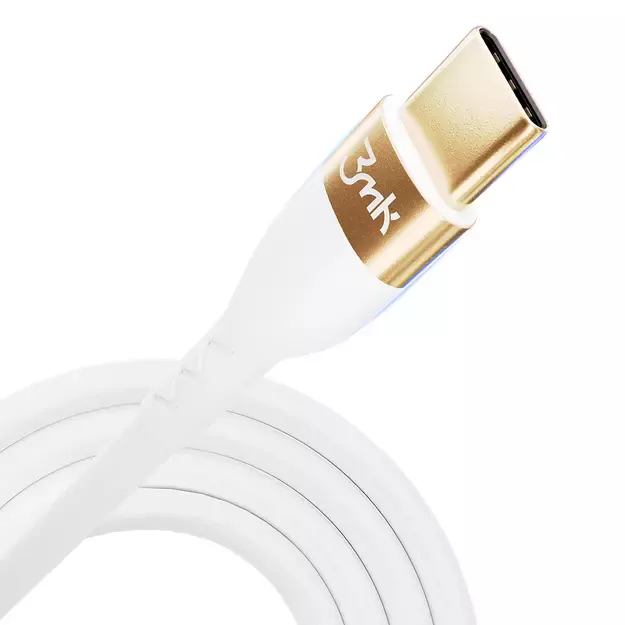 3mk Hyper Silicone Cable USB-C / USB-C 100W 2m - white 5