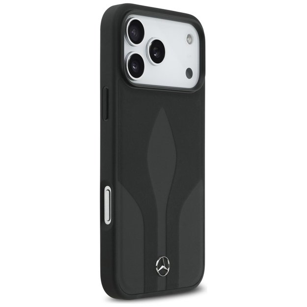 Mercedes Leather The Move MagSafe Case for iPhone 17 Pro Max - Black 3