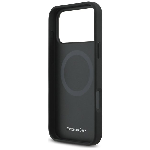 Mercedes Leather The Move MagSafe Case for iPhone 17 Pro Max - Black 6