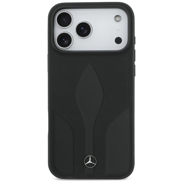 Mercedes Leather The Move MagSafe Case for iPhone 17 Pro Max - Black 2